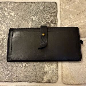 Black leather Madewell wallet